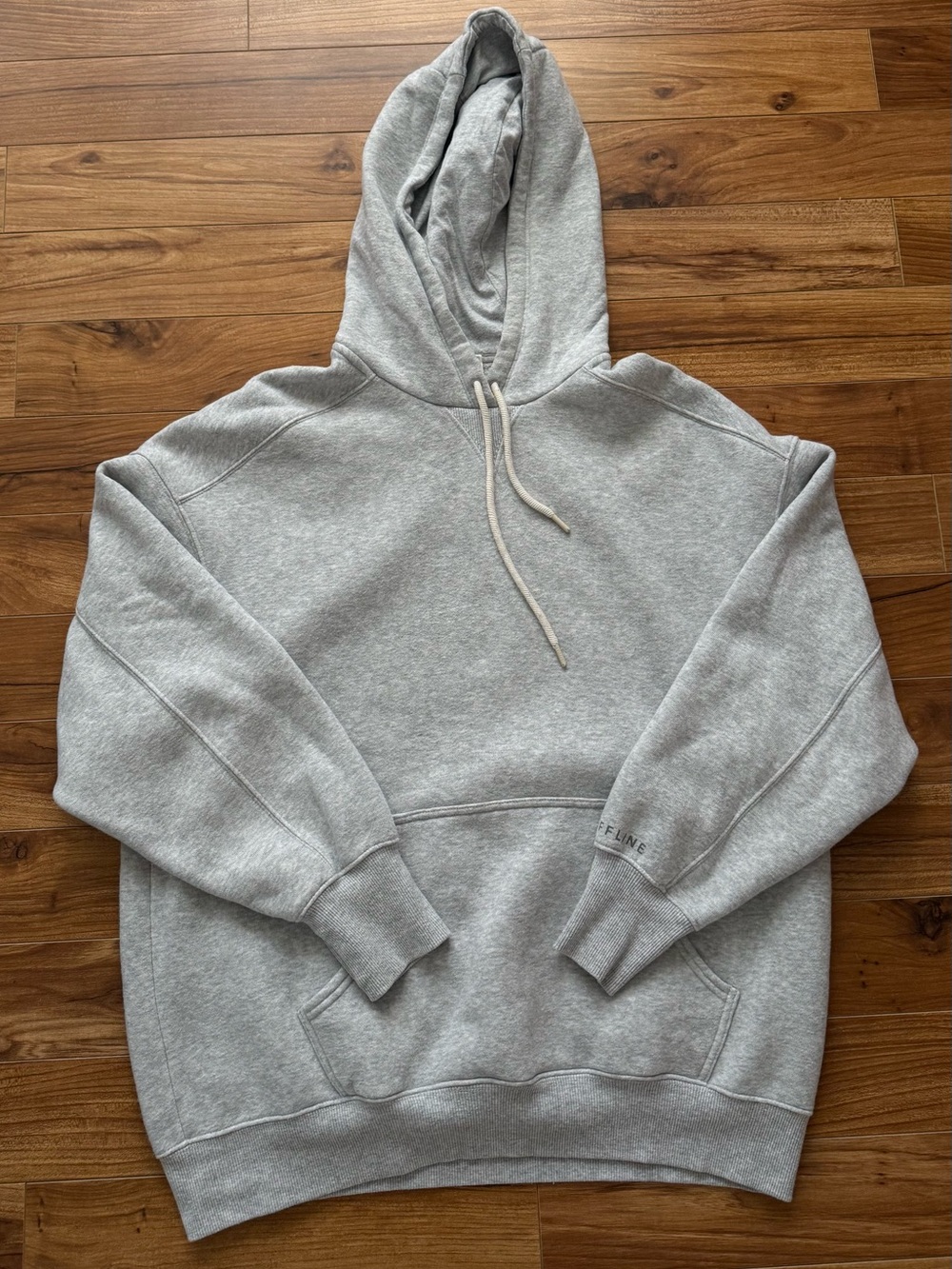 OFFLINE by Aerie Grey Oversized Fleece Hoodie Size S/P